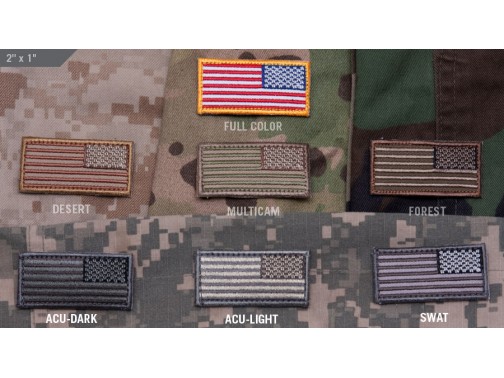 Нашивка-патч Mil-Spec Monkey US Flag (малая, зеркальный) Нашивка-патч Mil-Spec Monkey US Flag (малая, зеркальный)