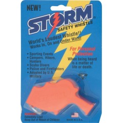 Всепогодный свисток для дайвинга и выживания All Weather Safety Whistle Storm (оранжевый)