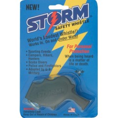 Всепогодный свисток для дайвинга и выживания All Weather Safety Whistle Storm (черный)