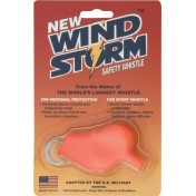 Всепогодный свисток для дайвинга и выживания All Weather Safety Whistle Windstorm (оранжевый) — дополнительное фото