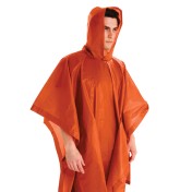 Пончо-дождевик туристический Coghlan's Rain Poncho (оранжевый) — дополнительное фото
