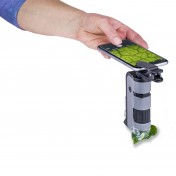 Карманный микроскоп с подсветкой и клипсой для смартфона Carson MicroFlip 100x-250x — дополнительное фото
