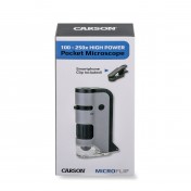 Карманный микроскоп с подсветкой и клипсой для смартфона Carson MicroFlip 100x-250x — дополнительное фото