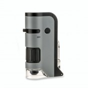 Карманный микроскоп с подсветкой и клипсой для смартфона Carson MicroFlip 100x-250x — дополнительное фото