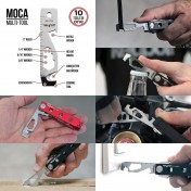 Органайзер для ключей с мультитулом, ножом и фонарем Keyport Pivot 1.0 Outdoor Bundle (серебристый) — дополнительное фото