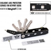 Органайзер для ключей с мультитулом, ножом и фонарем Keyport Pivot 1.0 Outdoor Bundle (серебристый) — дополнительное фото