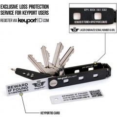 Органайзер для ключей с мультитулом, ножом и фонарем Keyport Pivot 1.0 Outdoor Bundle (серебристый)