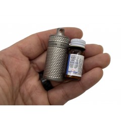 Контейнер-капсула для таблеток и мелочей Maratac XL Piccolo Titanium Nitro Vault Контейнер-капсула для таблеток и мелочей Maratac XL Piccolo Titanium Nitro Vault