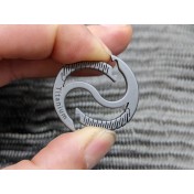Двойное кольцо для ключей и аксессуаров Maratac Dual Titanium Living Spring Ring — дополнительное фото