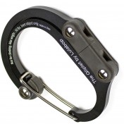 Туристический поворотный карабин для снаряжения Heroclip Medium Stealth Black — дополнительное фото