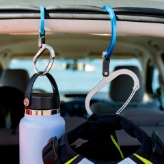 Туристический поворотный карабин для снаряжения Heroclip Medium Stealth Black