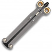 Шариковая ручка-балисонг Spyderco BaliYo Heavy Duty YUS114 (Black/Gray, полимер) — дополнительное фото
