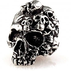 Бусина для темляка из паракорда Schmuckatelli Co. Mind Skull Bead (олово)