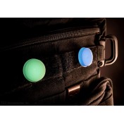 Светящаяся патч-нашивка на велкро TEC Accessories Embrite Glow Dots (голубой) — дополнительное фото
