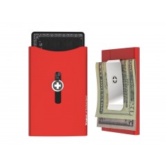 Кошелек-картхолдер Wagner Super Slim Swiss Wallet (красный)