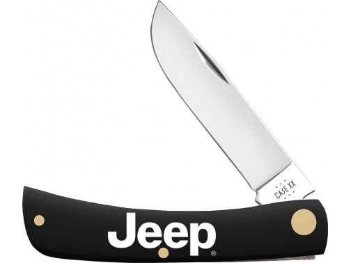 Складной нож Case Cutlery Jeep Embellished Smooth Black Synthetic Sod Buster Jr