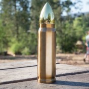 Термос стальной герметичный 0,5 литра в виде патрона Caliber Gourmet — дополнительное фото