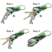 Органайзер для ключей Chums Key Quiver (ярко-зеленый) — дополнительное фото
