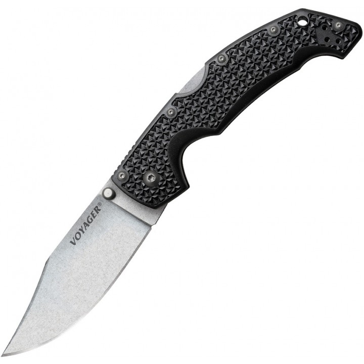 Складной нож Cold Steel Voyager Large Clip Point Plain Edge (AUS10A)