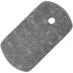 Damascus армейский жетон из дамасской стали Dog Tag