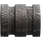 Damascus бусина для паракорда из дамасской стали Steel Bead Grooved Barrel — дополнительное фото