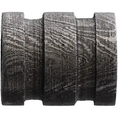 Damascus бусина для паракорда из дамасской стали Steel Bead Grooved Barrel