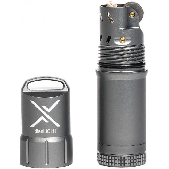 Бензиновая зажигалка Exotac titanLIGHT (серый)