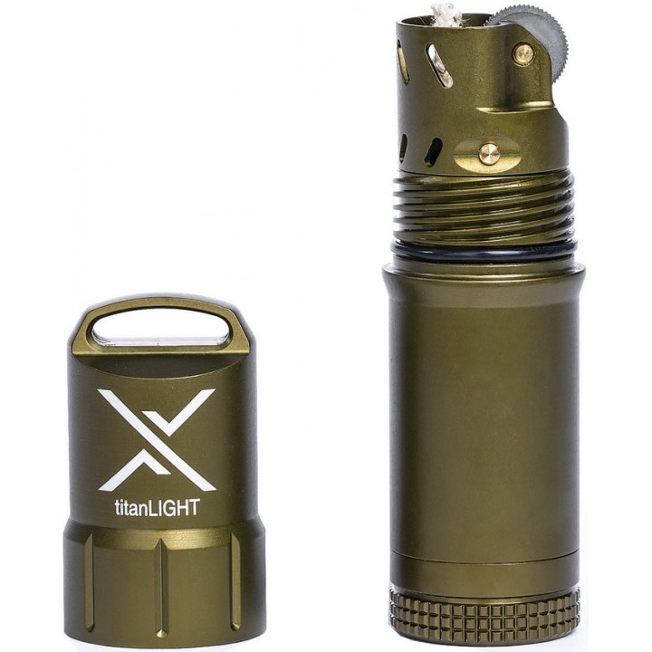 Бензиновая зажигалка Exotac titanLIGHT (оливковый)