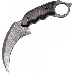 Керамбит FH Knives Damascus Karambit (черный)
