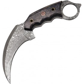 Керамбит FH Knives Damascus Karambit (черный)