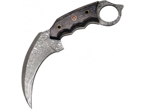 Керамбит FH Knives Damascus Karambit (черный)
