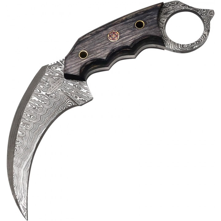 Керамбит FH Knives Damascus Karambit (черный)