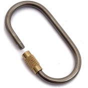 Flytanium титановое кольцо‑держатель для ключей Ti Oval Keyring — дополнительное фото