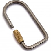 Flytanium титановое кольцо‑держатель для ключей Ti Oval Keyring — дополнительное фото