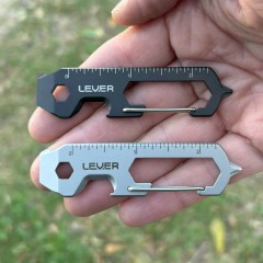 Lever Gear карабин-мультитул CLiP KT Keychain Tool (Satin)