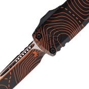 Автоматический нож Microtech UTX-85 Gen IV S/E Signature Series Topographic Black/Orange Camo (алюминий) — дополнительное фото