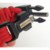 Браслет для выживания Outdoor Element Kodiak (красный) — дополнительное фото