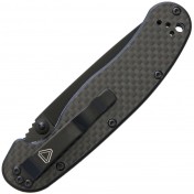 Складной нож Ontario RAT II D2 (Black-Carbon) — дополнительное фото