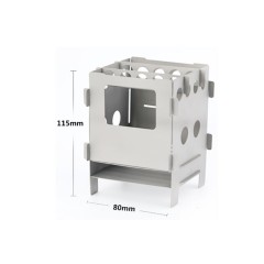 Титановая печь-щепочница мультитопливная River Scout