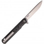 Складной нож Tekto Knives F2 Bravo (карбон, серебристый) — дополнительное фото