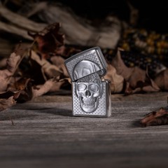 Зажигалка Zippo Skull with Brain Surprise (29818)