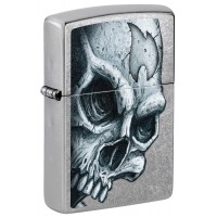 Зажигалка Zippo Skull and Flame Design (46587)