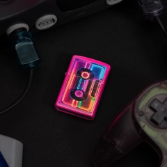 Зажигалка Zippo Neon Cassette Design (46693)
