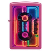 Зажигалка Zippo Neon Cassette Design (46693) — дополнительное фото