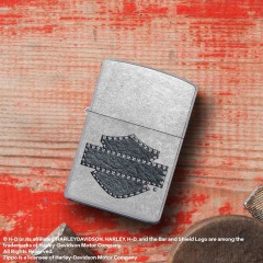 Зажигалка Zippo Harley-Davidson Leathered Logo Design (46858)