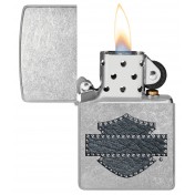 Зажигалка Zippo Harley-Davidson Leathered Logo Design (46858) — дополнительное фото