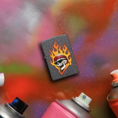 Зажигалка Zippo Rietveld Flaming Skull Design (46933)