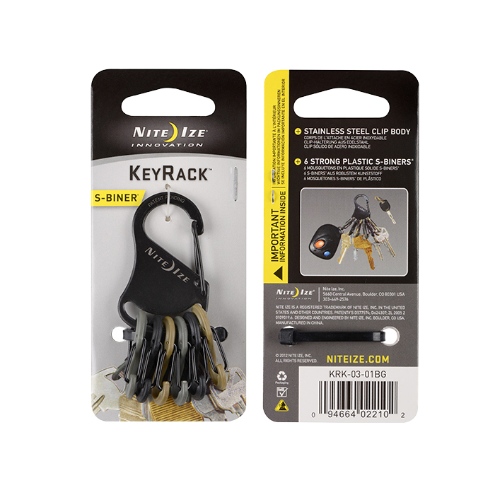 Ключная система Nite Ize S-Biner KeyRack (милитари)