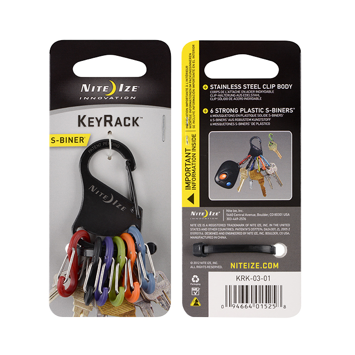 Ключная система Nite Ize S-Biner KeyRack (черный)