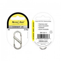 Карабин Nite Ize S-Biner #1 (серебристый) Карабин Nite Ize S-Biner #1 (серебристый)